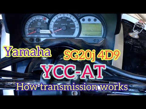 Yamaha majesty SG20j 4d9 YCc-at transmission in action -how it works