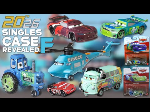 Mattel Disney Cars 2026 Singles Case F COMPLETE Contents - Aaron Clocker Rotor Turbosky Clutch Aid