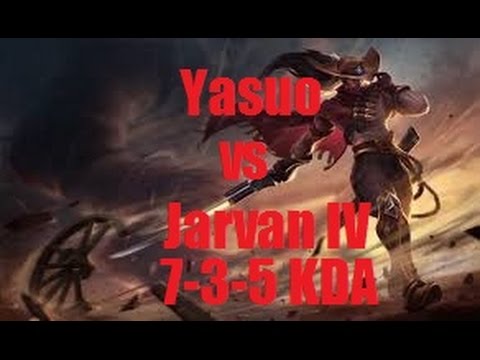 Platinum - Yasuo vs Jarvan IV top 7-3-5 KDA