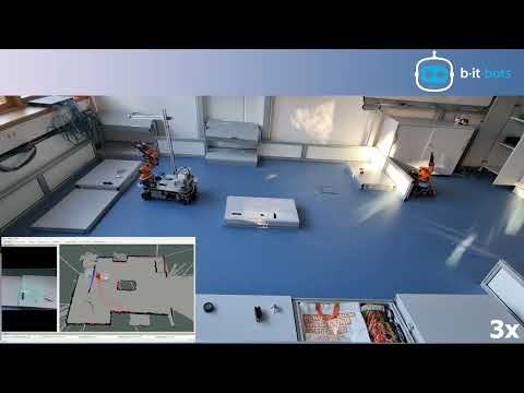 b-it-bots@Work: RoboCup 2023 Qualification Video - Basic Transportation Test