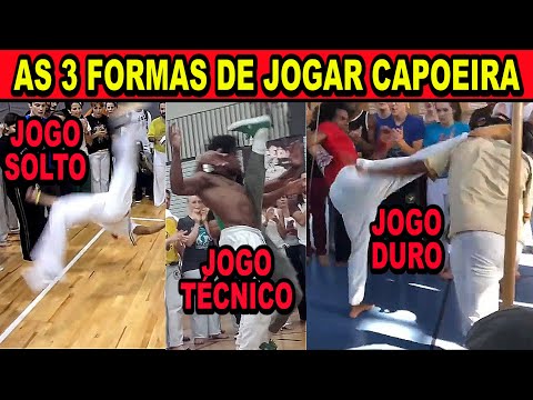 As 3 formas de jogar capoeira conforme a razão (Jogo solto / Jogo duro / Jogo técnico)