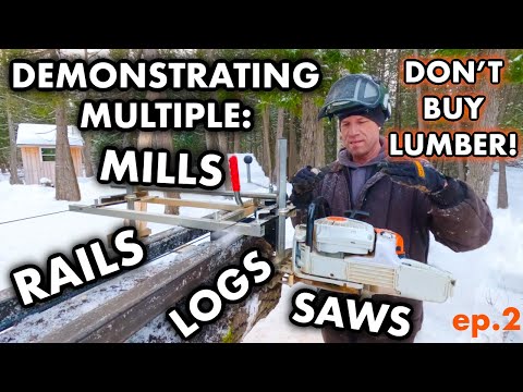 Chainsaw Milling University 2 | See the Differences: Saws, Mills, Rails. ep269