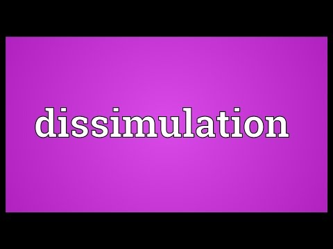 Dissimulation Meaning