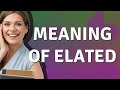 Elated | meaning of Elated