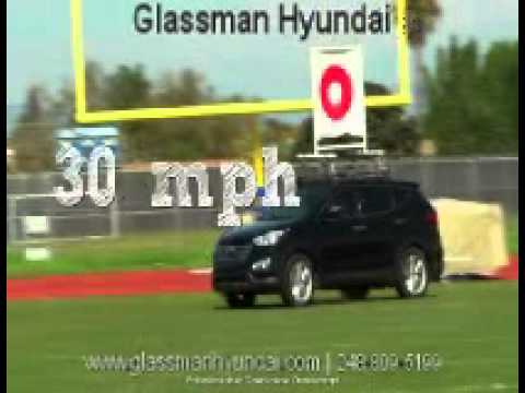 Troy Hyundai Football Tricks with the 2013 Hyundai Santa Fe from Glassman Hyundai