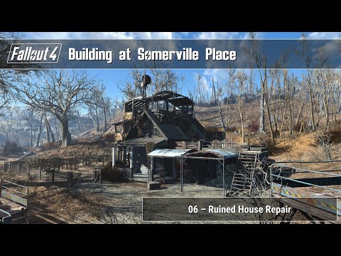 Fallout 4 - Building at Somerville Place 06 (Ruined House Repair)