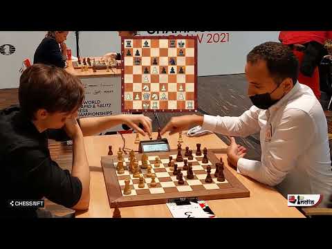 Daniil Dubov's crushing attack in King's Indian Defence against Bassem Amin | World Blitz 2021