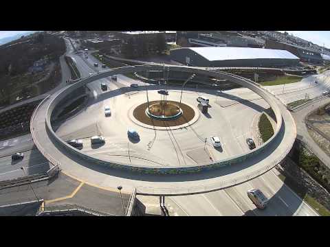 Tjensvoll krysset sett ovenfra