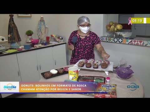 Doceira aprende a fazer os saborosos Donuts americanos como forma de ampliar renda 29 10 2020