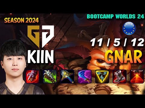 GEN Kiin GNAR vs DR. MUNDO Top - Patch 14.20 EUW Ranked WORLDS 2024 Bootcamp | lolrec