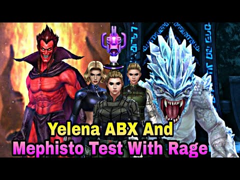 Yelena ABX And Mephisto Test With Ctp Of Rage | Yelena Worth For Transcend? - Marvel Future Fight