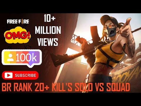 solo vs squad 2 kar98k 23 kill 💪 😎👍 overpower Gameplay - Garena free fire 🔥