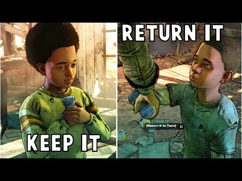 Let AJ Play With The Toy vs Return it To Tenn - All Choices - The Walking Dead The Final Season