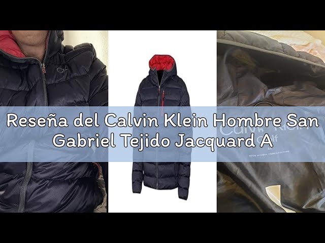 Vídeo relacionado con Calvin Klein Chaqueta jacquard acolchada San Gabriel 2025 para hombre, L