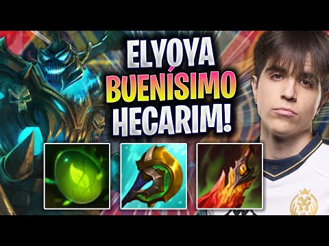 ELYOYA BUENÍSIMO CON HECARIM! - MAD Elyoya Juega Hecarim Jungla vs Ekko! | Preseason 2023