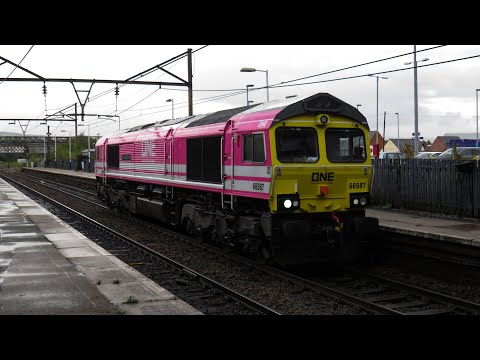 FL Class 66 No. 66587 on 0H35 Guide Bridge Yard - Runcorn Folly Lane on 1.10.19 - HD