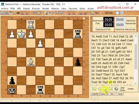 Alekhine a and saemisch f   0 1     1361