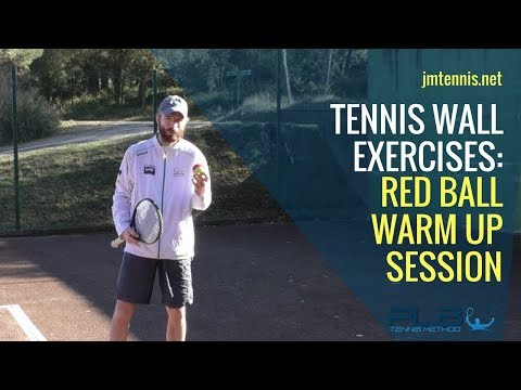 Tennis Wall Exercises: Red Ball Warm Up Session I JM Tennis - Online Tennis Programs