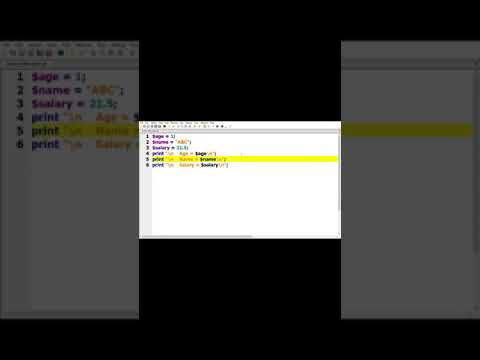 Scalars data type in Perl || #shorts, #Perl