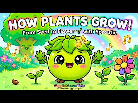 How Plants Grow with Sproutie | From Tiny Seed to Beautiful Flower | Giggle Grove Tots
