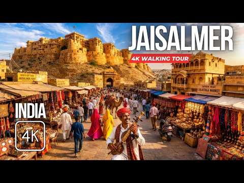 Jaisalmer, India 🇮🇳 - The World's Only Living Fort? [4K Walking Tour]
