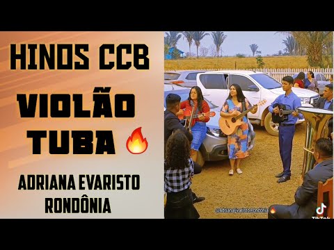 Sou feliz ☺️ ✨️Violão e Tuba 🔥 Hinos CCB Violeiros de Rondônia #encontro #ccb Adriana Evaristo