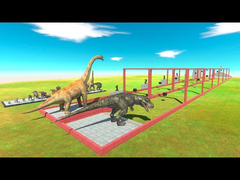 Dinosaur Jumping Tournament - Animal Revolt Battle Simulator