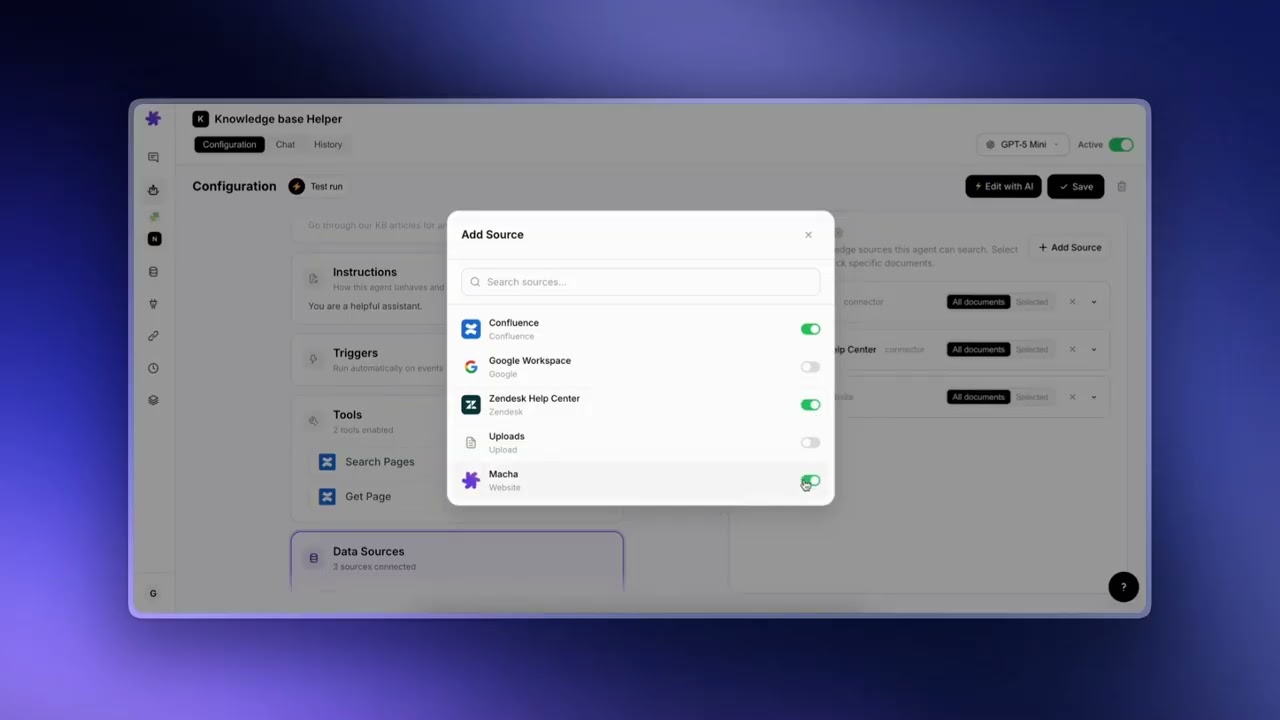 How to Create AI Agents Manually on Macha