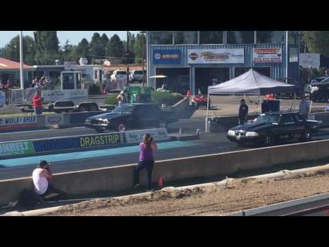 Tom Marshall running Terry Ryans Drag Radial car in outlaw 10.5
