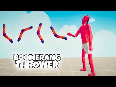 BOOMERANG THROWER 1 vs 1 UNITS | TABS Totally Accurate Battle Simulator