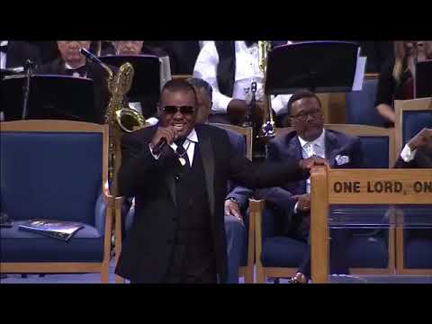 Ron Isley Performing  At Aretha Franklin's Funeral Celebration Service!