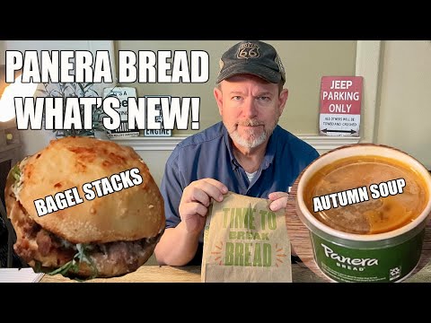 PANERA BREAD WHATS NEW BAGEL STACK AND SOUP
