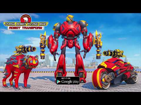 Hyena Robot Flying Bike Robot Transform