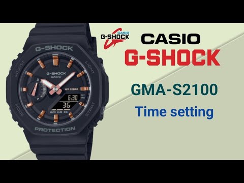 How To Setting Time Casio G-shock GMA-S2100 “CasiOak" | casio 5611.