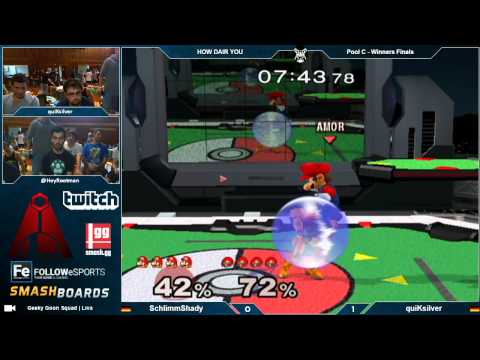 HDY - SchlimmShady (Mario) Vs. quiKsilver (Samus) - Pool C -Winners Final - Melee