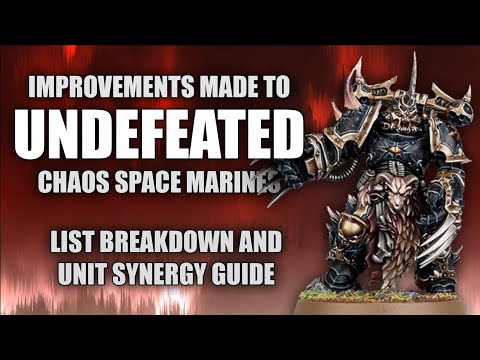 Improvements made to UNDEFEATED Chaos Space Marines List. Part 3 on Emperor’s Children list