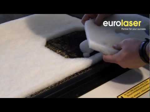 Filter fleece of polyester | Laser cutting