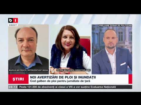 NOI AVERTIZARI DE PLOI SI INUNDATII_Stiri B1_22 iunie 2021