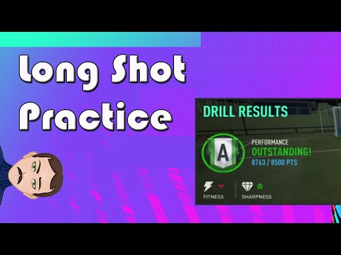 LONG SHOT PRACTICE - FIFA 21 How to Get "A" Rating in Training