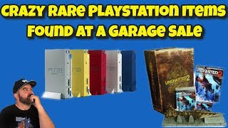 Crazy Rare Playstation Items Found at a Garage Sale!
