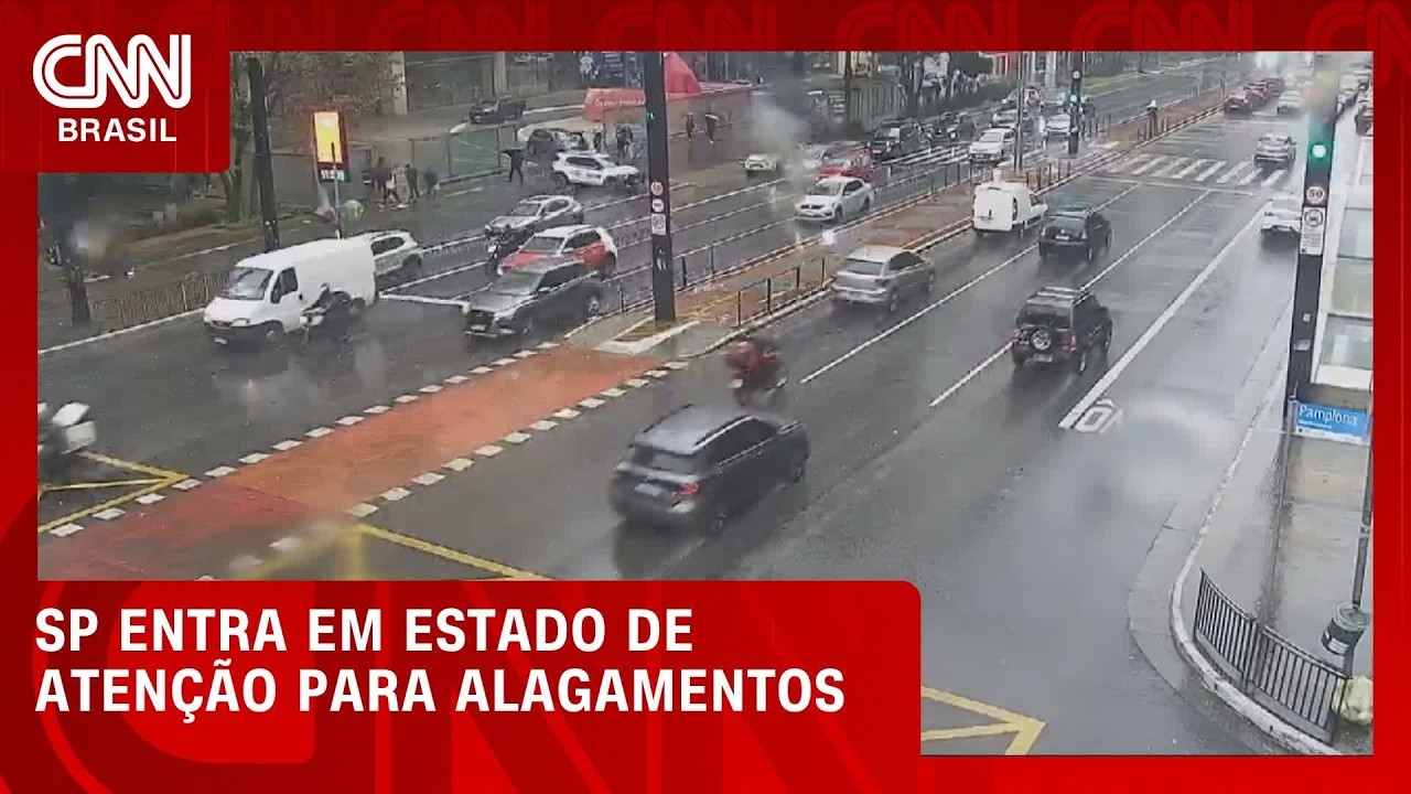 São Paulo entra em estado de atenção para alagamentos devido às chuvas | LIVE CNN