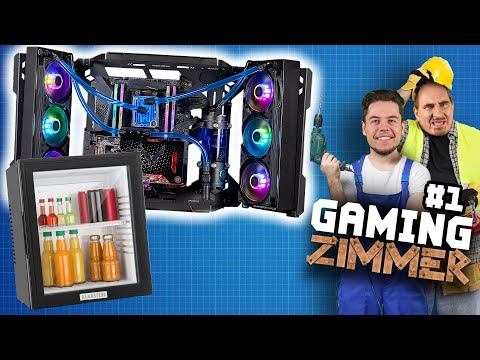 Mit Kühlschrank & Wand-PC - Wir bauen unser TRAUM-Gaming-Zimmer!