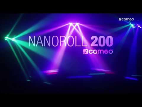 Cameo NanoRoll 200 - Double LED Mini Barrel Scanner 10 W
