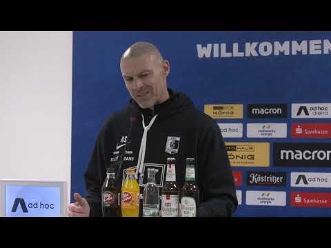 Die Pressekonferenz nach dem Spiel gegen die BSG Chemie Leipzig (2:1)