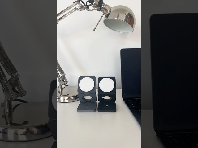 كيوب نيست شاحن متنقل مغناطيسي معدني قابل للطي استط...