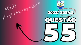 ✈CORREÇÃO EEAR 2023-2024 MATEMÁTICA (CFS 2) | POSIÇÃO RELATIVA ENTRE PONTO E CIRCUNFERÊNCIA