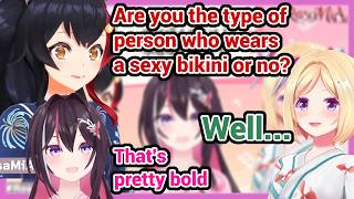 Are AZKi, Akirose, and Mio the Type of People Who Wear Sexy Bikinis at the Beach?