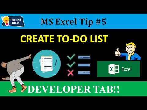 Microsoft Excel-𝐂𝐑𝐄𝐀𝐓𝐄 𝐓𝐎-𝐃𝐎 𝐂𝐇𝐄𝐂𝐊𝐋𝐈𝐒𝐓 !! 𝐓𝐢𝐩-𝟎𝟓| OFFICE 365 | CONTINUOUS LEARNING