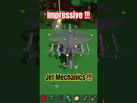 Roblox Build a Boat for Treasure Impressive Jet Mechanics! F-35! #roblox #babft