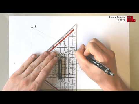 Schlagschatten in der Zentralprojektion bei zentralem Licht | iib TU Darmstadt
